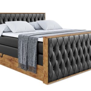 Łóżko kontynentalne z pojemnikiem i materacem H3|H4 LOLLI5-Z KING 120x200cm 654791 Łóżko kontynentalne z pojemnikiem i materacem H3|H4 LOLLI5-Z KING 120x200cm 654791