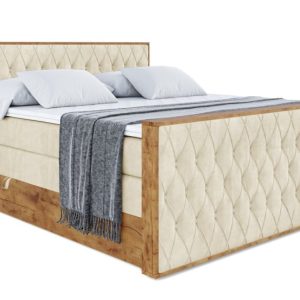 Łóżko kontynentalne z pojemnikiem i materacem H3|H4 LOLLI5-Z KING 140x200cm 654797 Łóżko kontynentalne z pojemnikiem i materacem H3|H4 LOLLI5-Z KING 140x200cm 654797