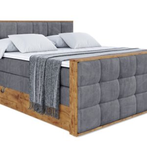 Łóżko kontynentalne z pojemnikiem i materacem H3|H4 LOLLI7-Z KING 140x200cm 654630 Łóżko kontynentalne z pojemnikiem i materacem H3|H4 LOLLI7-Z KING 140x200cm 654630