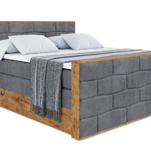 Łóżko kontynentalne z pojemnikiem i materacem H3|H4 LOLLI8-Z KING 140x200cm 654607 Łóżko kontynentalne z pojemnikiem i materacem H3|H4 LOLLI8-Z KING 140x200cm 654607