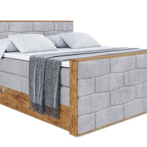 Łóżko kontynentalne z pojemnikiem i materacem H3|H4 LOLLI8-Z KING 200x200cm 655103 Łóżko kontynentalne z pojemnikiem i materacem H3|H4 LOLLI8-Z KING 200x200cm 655103