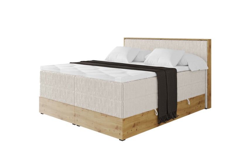 Łóżko kontynentalne z pojemnikiem i materacem H3|H4 LOLLI9 KING 180x200 992360