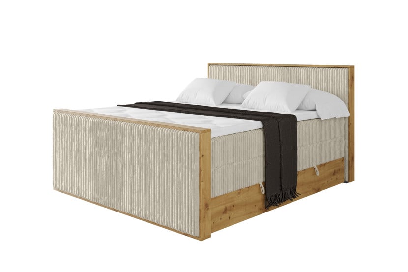 Łóżko kontynentalne z pojemnikiem i materacem H3|H4 LOLLI9-Z KING 180x200 992087