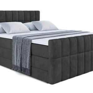 Łóżko kontynentalne z pojemnikiem i materacem H3|H4 MIAMI-Z KING 140x200cm 235885 Łóżko kontynentalne z pojemnikiem i materacem H3|H4 MIAMI-Z KING 140x200cm 235885
