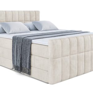 Łóżko kontynentalne z pojemnikiem i materacem H3|H4 MIAMI-Z KING 200x200cm 235713 Łóżko kontynentalne z pojemnikiem i materacem H3|H4 MIAMI-Z KING 200x200cm 235713