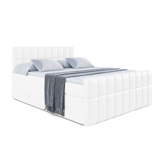 Łóżko kontynentalne z pojemnikiem i materacem H3|H4 MIAMI-Z KING 200x200cm 235860