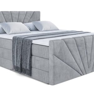 Łóżko kontynentalne z pojemnikiem i materacem H3|H4 MILTIO-Z KING 180x200cm 235578