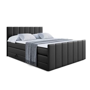 Łóżko kontynentalne z pojemnikiem i materacem H3|H4 MOETI-Z KING 140x200cm 235293 Łóżko kontynentalne z pojemnikiem i materacem H3|H4 MOETI-Z KING 140x200cm 235293