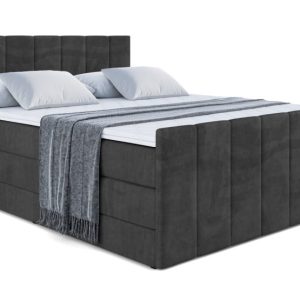 Łóżko kontynentalne z pojemnikiem i materacem H3|H4 MOETI-Z KING 200x200cm 235297 Łóżko kontynentalne z pojemnikiem i materacem H3|H4 MOETI-Z KING 200x200cm 235297
