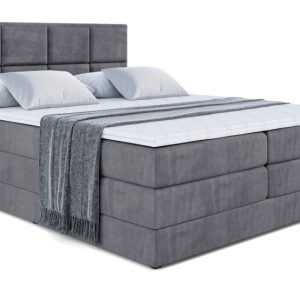 Łóżko kontynentalne z pojemnikiem i materacem H3|H4 NOVA KING 200×200 cm 443555 Łóżko kontynentalne z pojemnikiem i materacem H3|H4 NOVA KING 200×200 cm 443555