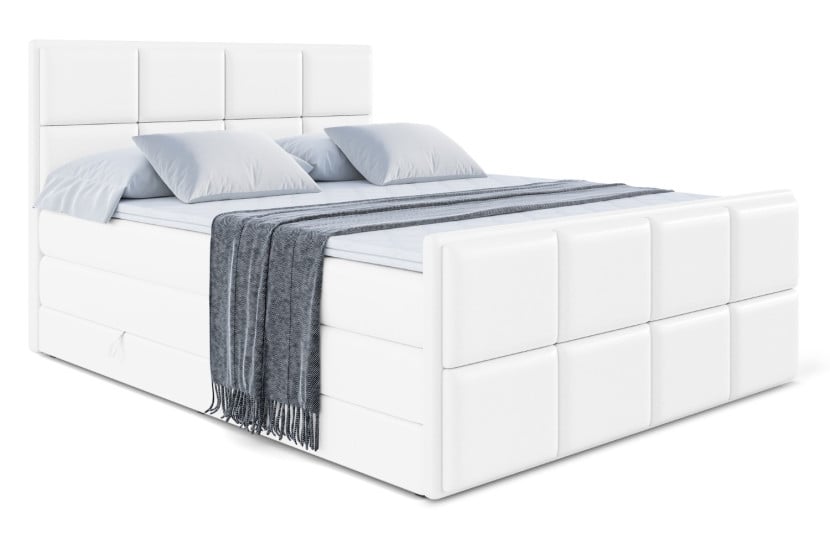 Łóżko kontynentalne z pojemnikiem i materacem H3|H4 NOVA-Z KING 120x200cm 443564