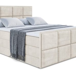 Łóżko kontynentalne z pojemnikiem i materacem H3|H4 NOVA-Z KING 120x200cm 443565 Łóżko kontynentalne z pojemnikiem i materacem H3|H4 NOVA-Z KING 120x200cm 443565