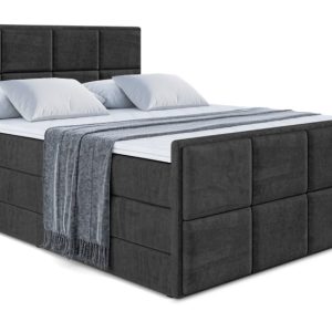 Łóżko kontynentalne z pojemnikiem i materacem H3|H4 NOVA-Z KING 140x200cm 443536 Łóżko kontynentalne z pojemnikiem i materacem H3|H4 NOVA-Z KING 140x200cm 443536