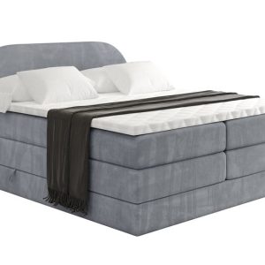 Łóżko kontynentalne z pojemnikiem i materacem H3|H4 NOX KING 140×200 cm 526597