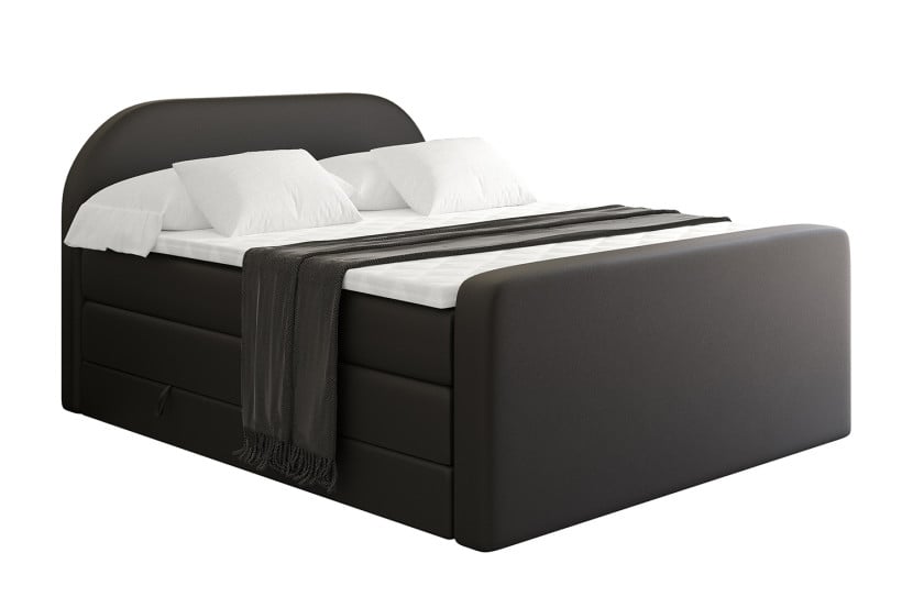 Łóżko kontynentalne z pojemnikiem i materacem H3|H4 NOX-Z KING 120x200cm 524846