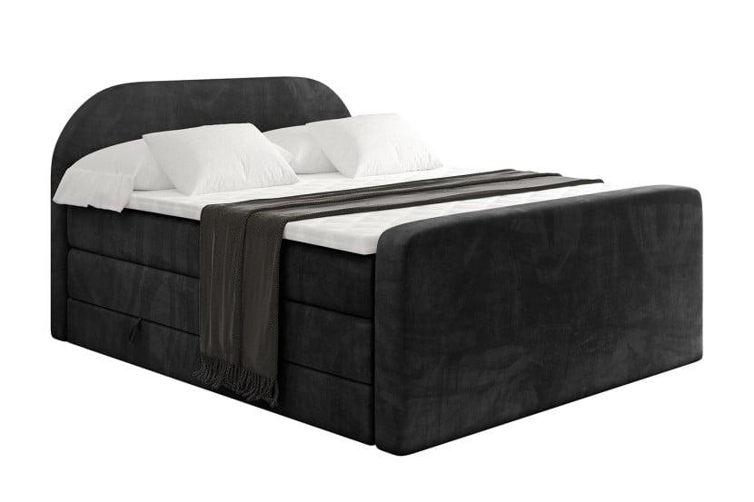 Łóżko kontynentalne z pojemnikiem i materacem H3|H4 NOX-Z KING 120x200cm 524903