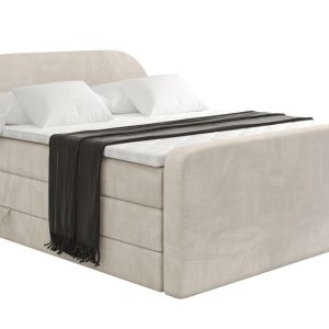 Łóżko kontynentalne z pojemnikiem i materacem H3|H4 NOX-Z KING 140x200cm 524637 Łóżko kontynentalne z pojemnikiem i materacem H3|H4 NOX-Z KING 140x200cm 524637