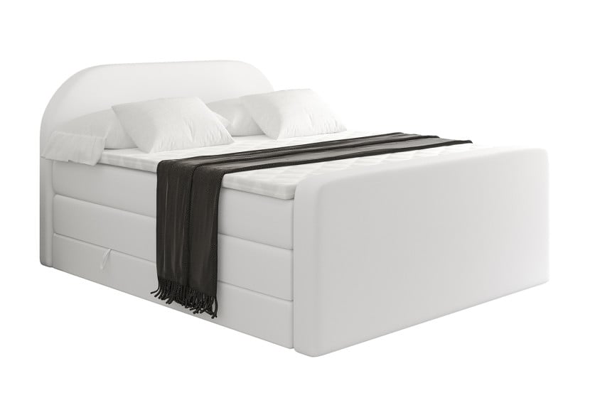 Łóżko kontynentalne z pojemnikiem i materacem H3|H4 NOX-Z KING 140x200cm 524914