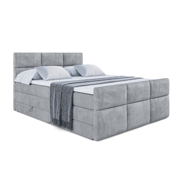 Łóżko kontynentalne z pojemnikiem i materacem H3|H4 OHIO-Z KING 120x200cm 235053