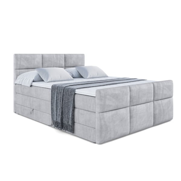 Łóżko kontynentalne z pojemnikiem i materacem H3|H4 OHIO-Z KING 140x200cm 235076