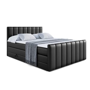 Łóżko kontynentalne z pojemnikiem i materacem H3|H4 OTTA-Z KING 140x200cm 234928 Łóżko kontynentalne z pojemnikiem i materacem H3|H4 OTTA-Z KING 140x200cm 234928