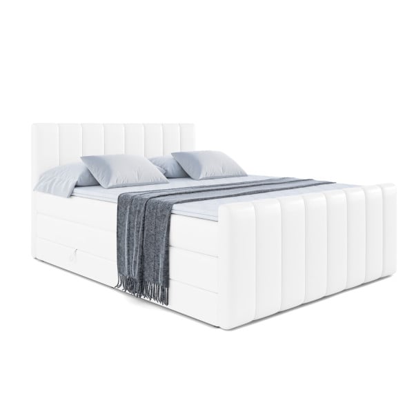 Łóżko kontynentalne z pojemnikiem i materacem H3|H4 OTTA-Z KING 160x200cm 234918