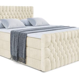 Łóżko kontynentalne z pojemnikiem i materacem H3|H4 SERENE-Z KING 140x200cm 655117 Łóżko kontynentalne z pojemnikiem i materacem H3|H4 SERENE-Z KING 140x200cm 655117