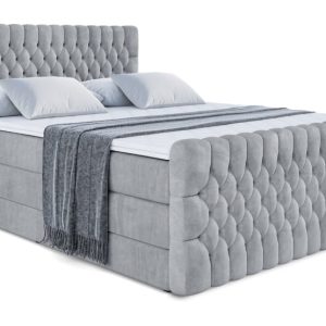 Łóżko kontynentalne z pojemnikiem i materacem H3|H4 SERENE-Z KING 160x200cm 654572 Łóżko kontynentalne z pojemnikiem i materacem H3|H4 SERENE-Z KING 160x200cm 654572