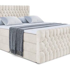 Łóżko kontynentalne z pojemnikiem i materacem H3|H4 SERENE-Z KING 180x200cm 654680 Łóżko kontynentalne z pojemnikiem i materacem H3|H4 SERENE-Z KING 180x200cm 654680