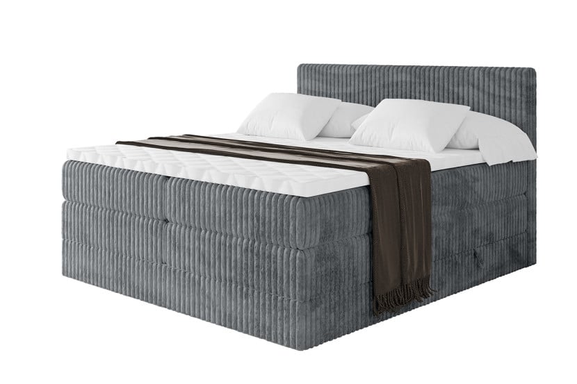 Łóżko kontynentalne z pojemnikiem i materacem H3|H4 TOLO KING 140x200cm 664179