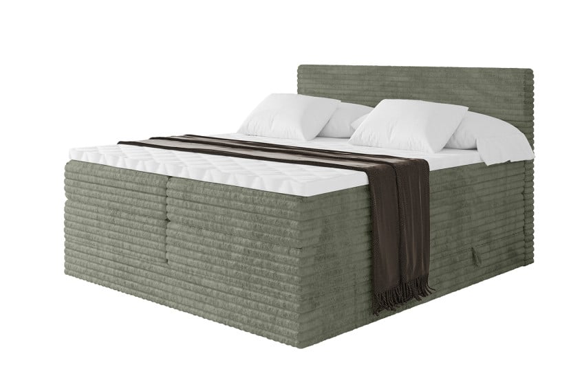 Łóżko kontynentalne z pojemnikiem i materacem H3|H4 TOLO KING-v1 180x200cm 881440