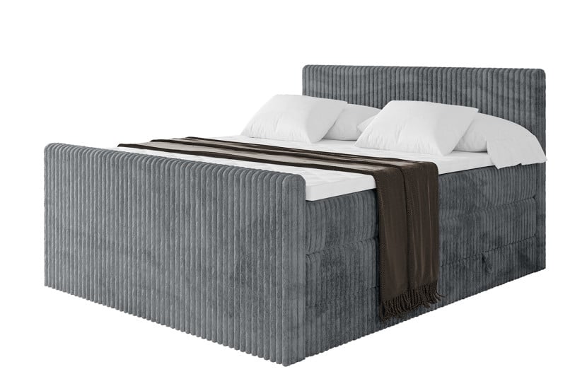 Łóżko kontynentalne z pojemnikiem i materacem H3|H4 TOLO-Z KING 120x200cm 666055