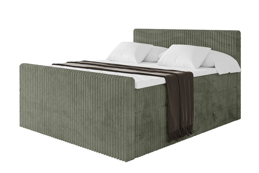 Łóżko kontynentalne z pojemnikiem i materacem H3|H4 TOLO-Z KING 200x200cm 666102