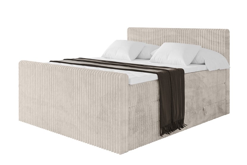 Łóżko kontynentalne z pojemnikiem i materacem H3|H4 TOLO-Z KING 200x200cm 664349