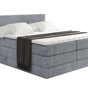 Łóżko kontynentalne z pojemnikiem i materacem H3|H4 VEXA KING 160×200 cm 524947 Łóżko kontynentalne z pojemnikiem i materacem H3|H4 VEXA KING 160×200 cm 524947