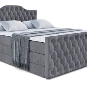 Łóżko kontynentalne z pojemnikiem i materacem H3|H4 VILA-1-Z KING 120x200cm 443628 Łóżko kontynentalne z pojemnikiem i materacem H3|H4 VILA-1-Z KING 120x200cm 443628