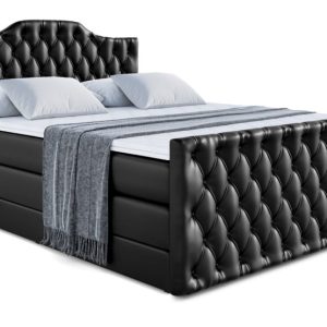 Łóżko kontynentalne z pojemnikiem i materacem H3|H4 VILA-1-Z KING 200x200cm 443762