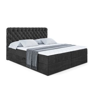 Łóżko kontynentalne z pojemnikiem i materacem H4 BOXI8 – 200 x 200 cm 220449 Łóżko kontynentalne z pojemnikiem i materacem H4 BOXI8 – 200 x 200 cm 220449