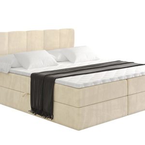 Łóżko kontynentalne z pojemnikiem i materacem H4 – LIRO – 120x200cm 526642