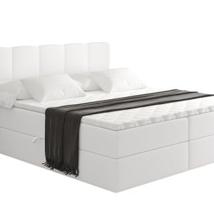 Łóżko kontynentalne z pojemnikiem i materacem H4 – LIRO – 200x200cm 526650 Łóżko kontynentalne z pojemnikiem i materacem H4 – LIRO – 200x200cm 526650