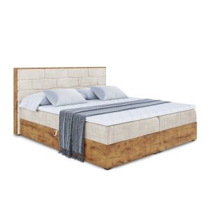 Łóżko kontynentalne z pojemnikiem i materacem H4 LOLLI8 – 200x200cm 128566 Łóżko kontynentalne z pojemnikiem i materacem H4 LOLLI8 – 200x200cm 128566