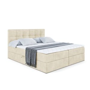 Łóżko kontynentalne z pojemnikiem i materacem H4 MARCE – 160x200cm 430280 Łóżko kontynentalne z pojemnikiem i materacem H4 MARCE – 160x200cm 430280