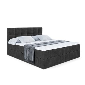Łóżko kontynentalne z pojemnikiem i materacem H4 MARCE – 160x200cm 430263 Łóżko kontynentalne z pojemnikiem i materacem H4 MARCE – 160x200cm 430263