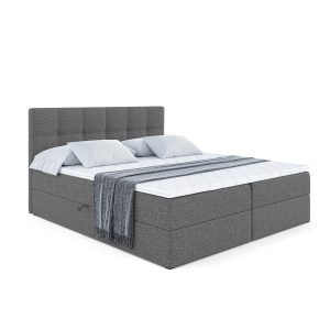 Łóżko kontynentalne z pojemnikiem i materacem H4 MARCE – 180x200cm 80896