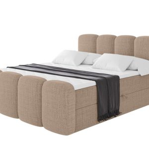 Łóżko kontynentalne z pojemnikiem i materacem H4 NINA-Z – 180x200cm 902226
