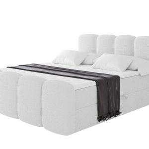 Łóżko kontynentalne z pojemnikiem i materacem H4 NINA-Z – 200x200cm 901749
