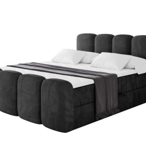 Łóżko kontynentalne z pojemnikiem i materacem H4 NINA-Z – 200x200cm 901850