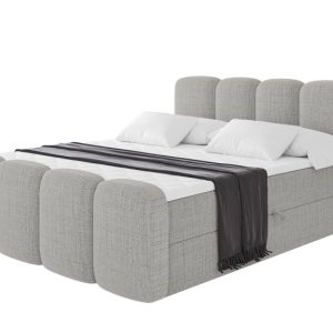 Łóżko kontynentalne z pojemnikiem i materacem H4 NINA-Z – 200x200cm 901888