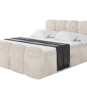 Łóżko kontynentalne z pojemnikiem i materacem H4 NINA-Z – 200x200cm 901656