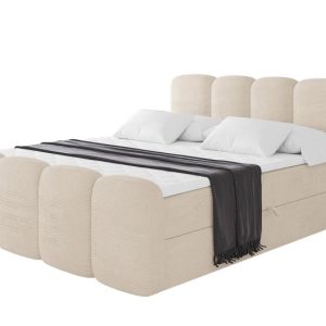 Łóżko kontynentalne z pojemnikiem i materacem H4 NINA-Z – 200x200cm 901714